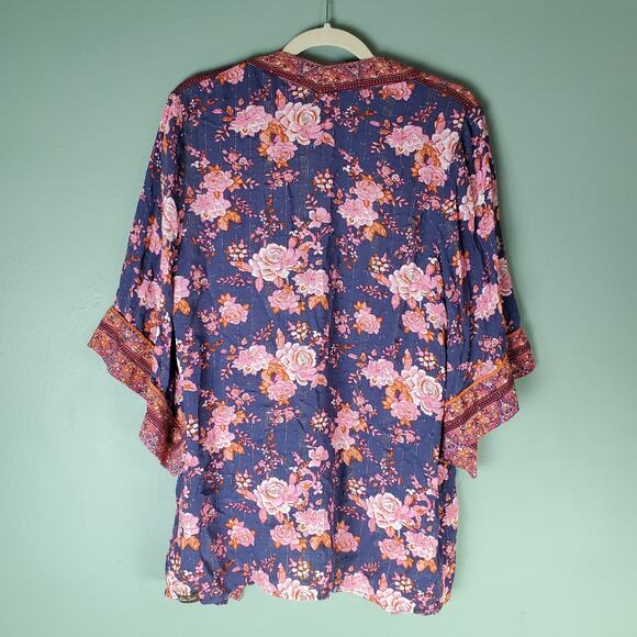 Matilda Jane Womens Kimono Top Olivia Floral Print Size Extra Small/Small - Picture 2 of 7